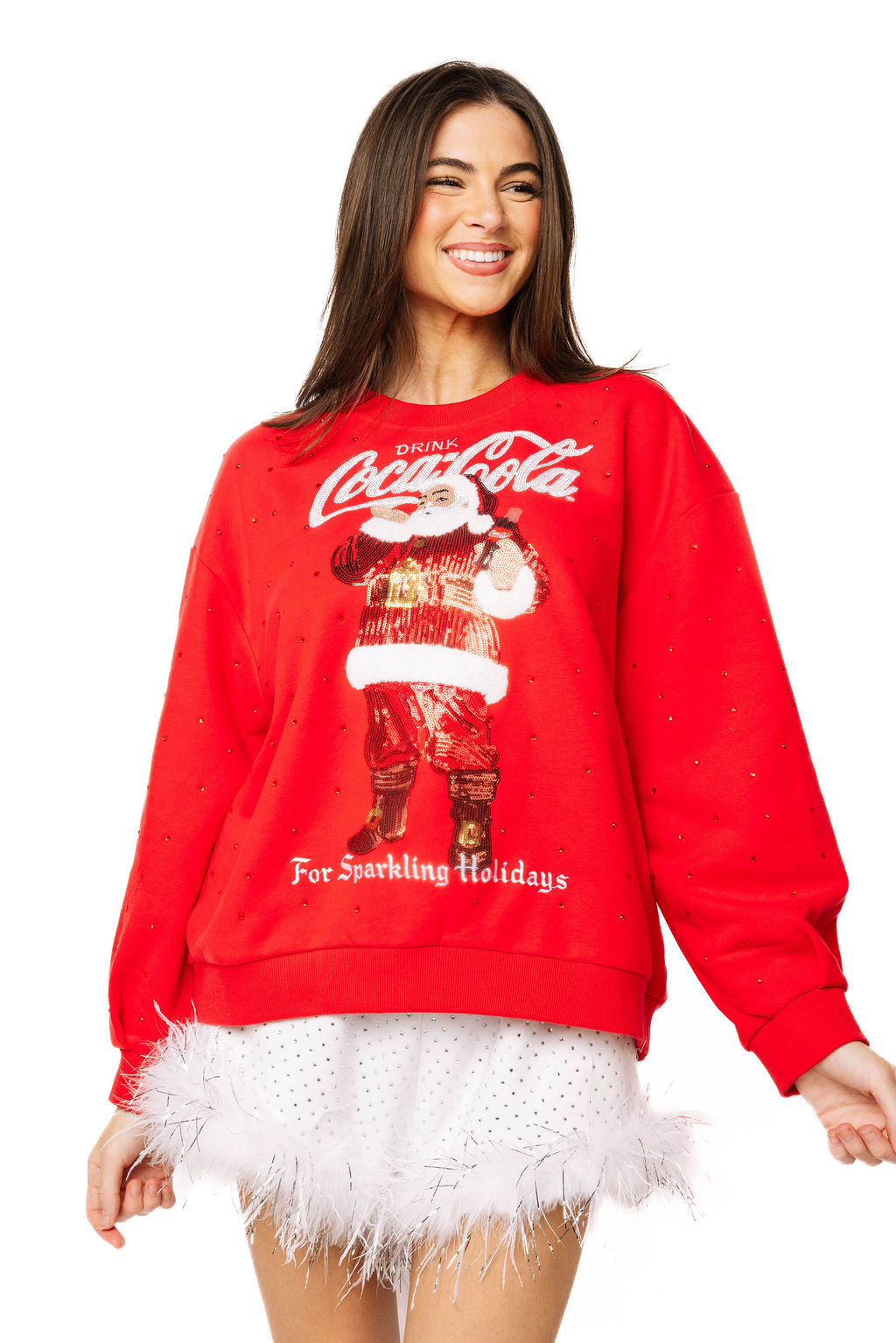 Licensed Red 'Drink Coca-Cola For Sparkling Holidays' Sweatshirt