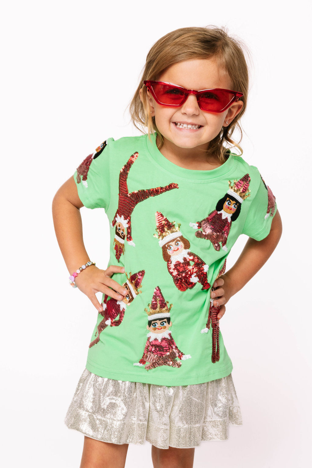 Kids Green Elf Tee