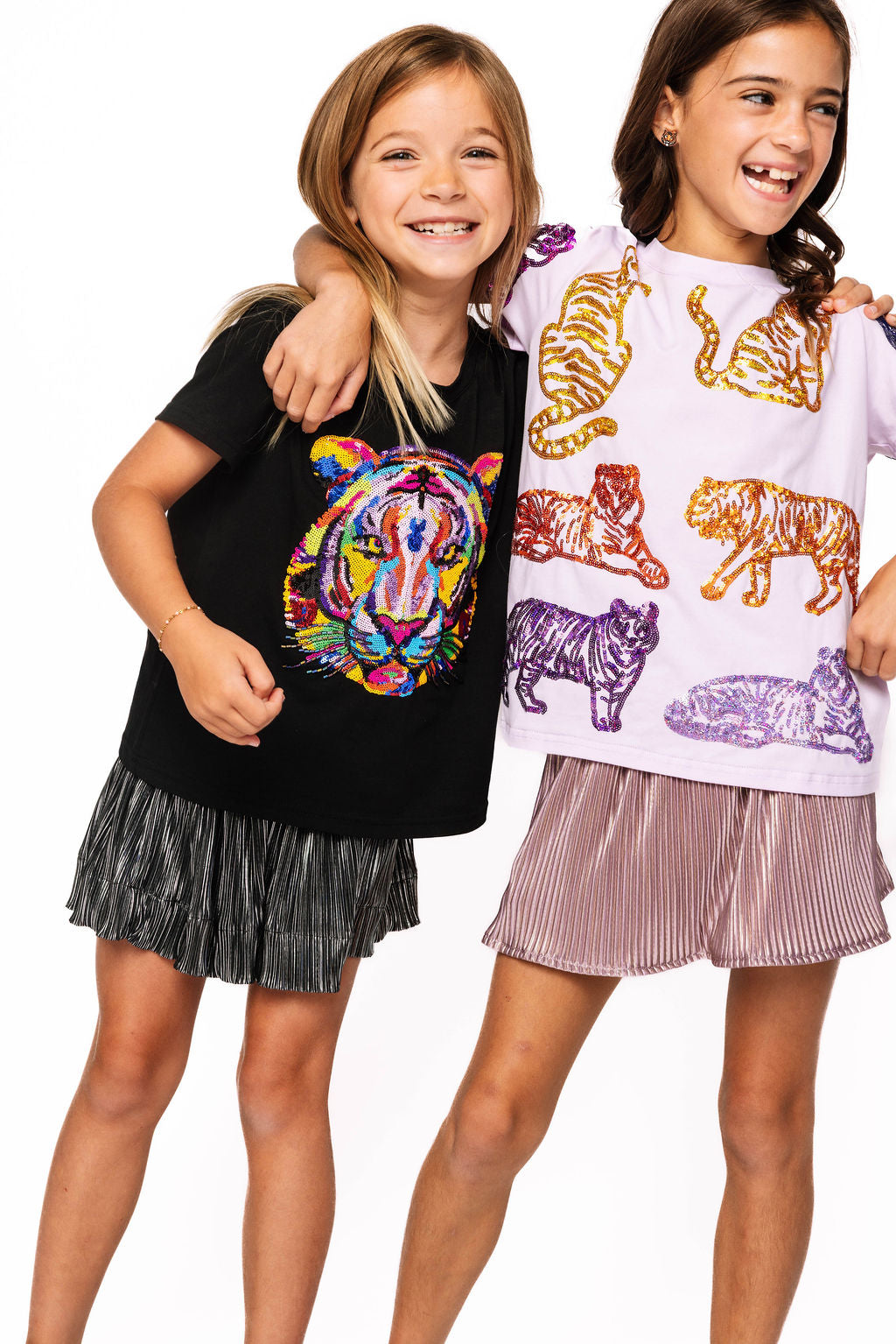Kids Lavender Rainbow Tiger