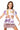 Kids Lavender & Gold Ribbed Skort