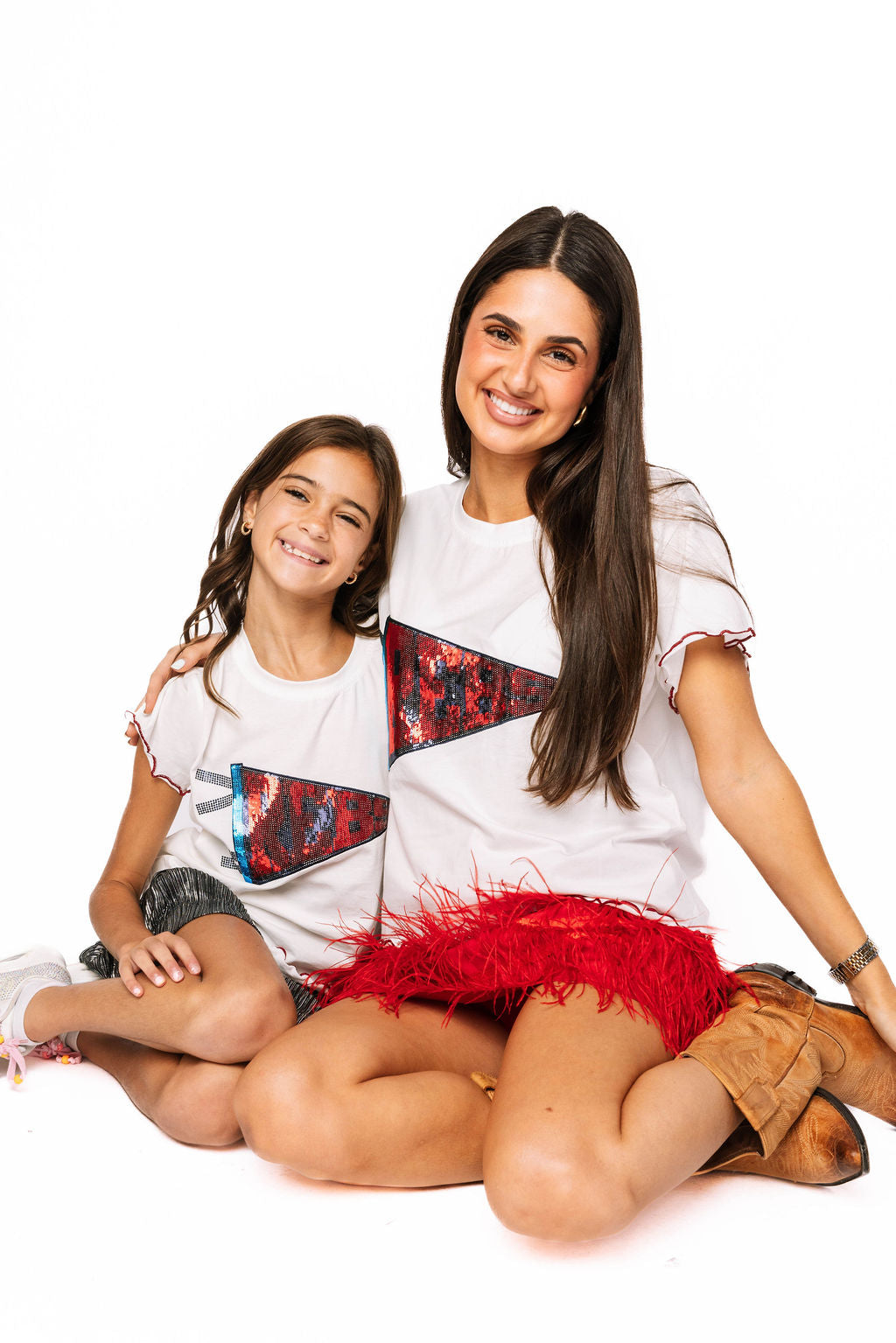 Licensed Kids Ole Miss Pennant Frill Tee