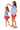 Kids Red & Silver Pleat Swing Shorts
