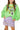 Kids Bright Green Mardi Gras Beads Sweatshirt