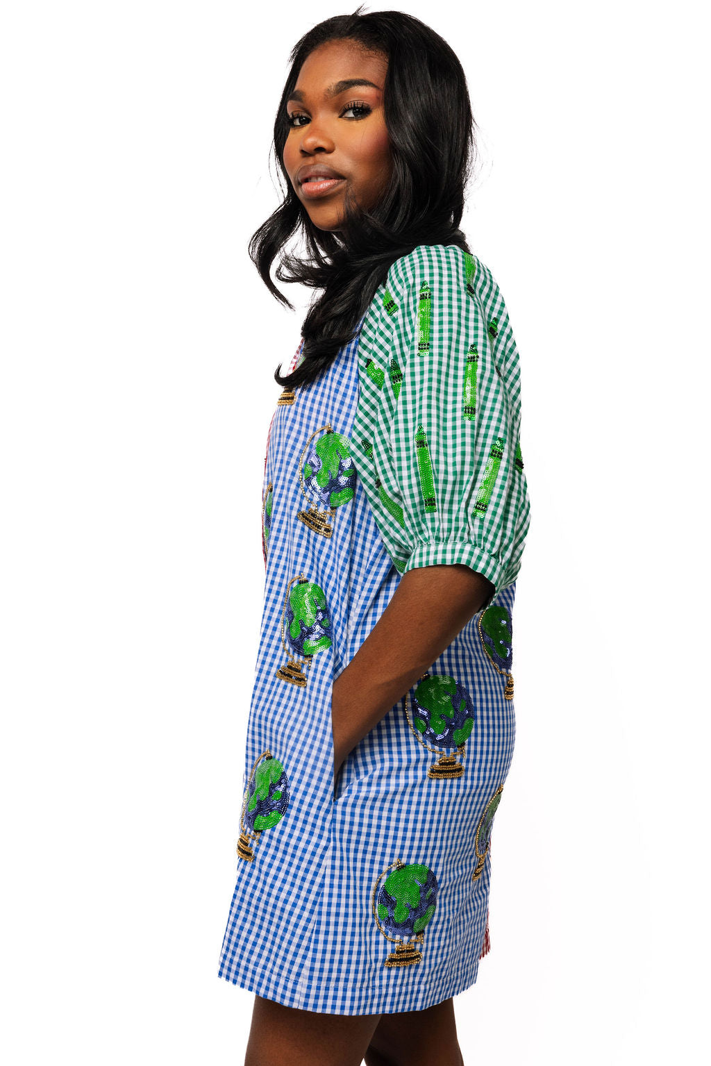 teacher sequin patch dress *PREORDER* Sequin Teacher Dress