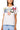 White Multi Fabric 'Teach' Apple Tee