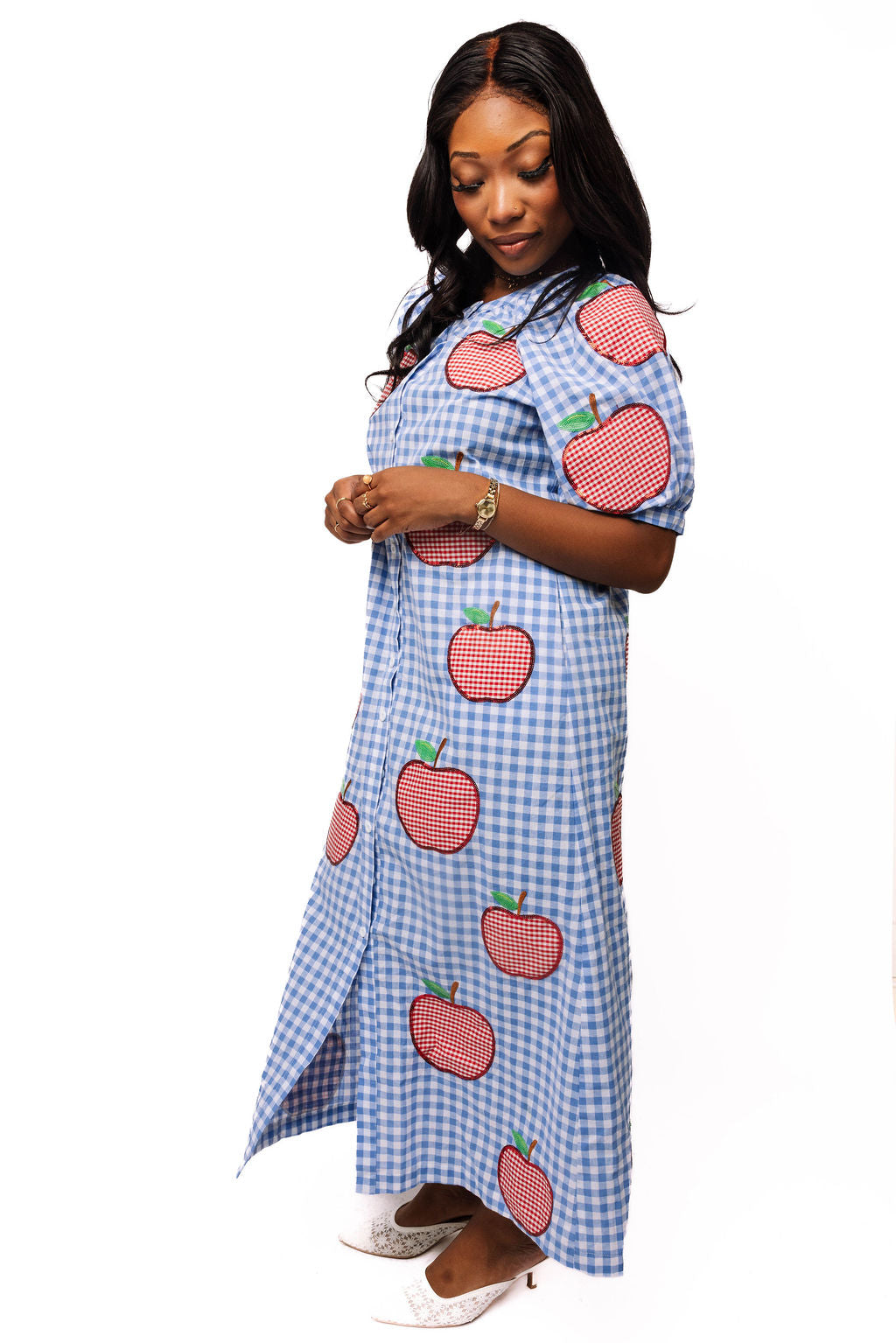 blue and pink gingham dress Spring Style | Pink Gingham