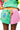 Colorblock QOS Logo Tie Short