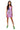 Purple Embroidered Trim Multi Stripe Chili Pepper Tank Dress