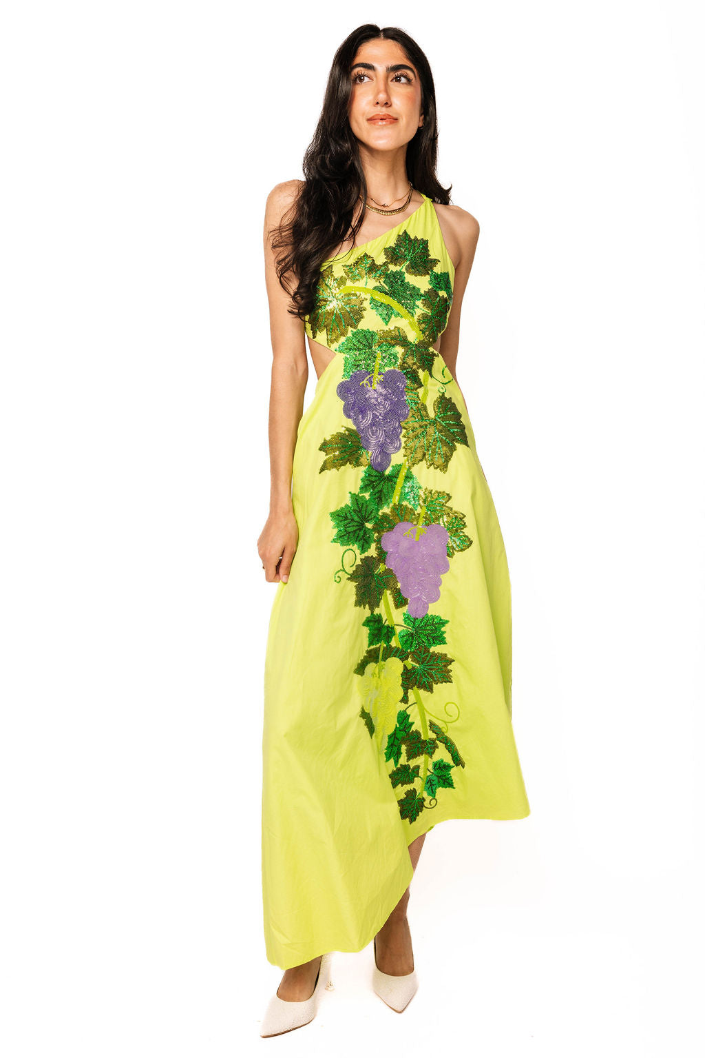 one shoulder lime green dress Lime Green Lantern Sleeve One Shoulder Mini Homecoming Dress