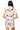 Sample Light Grey Rainbow Tennis Racquet & Balls Button Down Romper