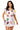 Sample Light Grey Rainbow Pickleball Paddles & Balls Button Down Romper