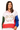 Sample Multi Colorblock Vintage Tennis Racquets Collar Sweatshirt