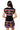Sample Black Multi Stripe Pickleballs & Paddles Knit Dress