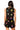 Sample Black Multi Beach & Sea Icon Cotton Tie Front Tank & Short Set