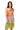 Sample Orange, Lavender, & Green One Shoulder Rhinestone Coverup Dress