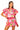 Sample Hot Pink Multi Shell Button Down Ruffle Top & Skort Set