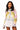 Colorblock Zig Zag Paillette Tie Up Sweater