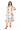 White Multi Crab & Lobster Button Up Cotton Midi Dress