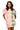 Colorblock Plaid Anchor Button Up Poof Sleeve Dress