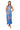 Blue & White Polka Dot Bird Cotton Midi Dress