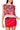 Licensed SMU Gingham Sequin Beaded Words Knit Tank