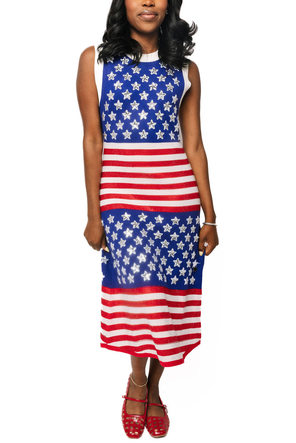 american flag sequin dress Anna-Kaci Women Spaghetti Strap Sleeveless USA American Flag Patriotic Sequin Mini Dress, Multicolored, X-Small at Amazon Women's Clothing store