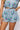 Blue Plaid Multi Crab Button Up Short