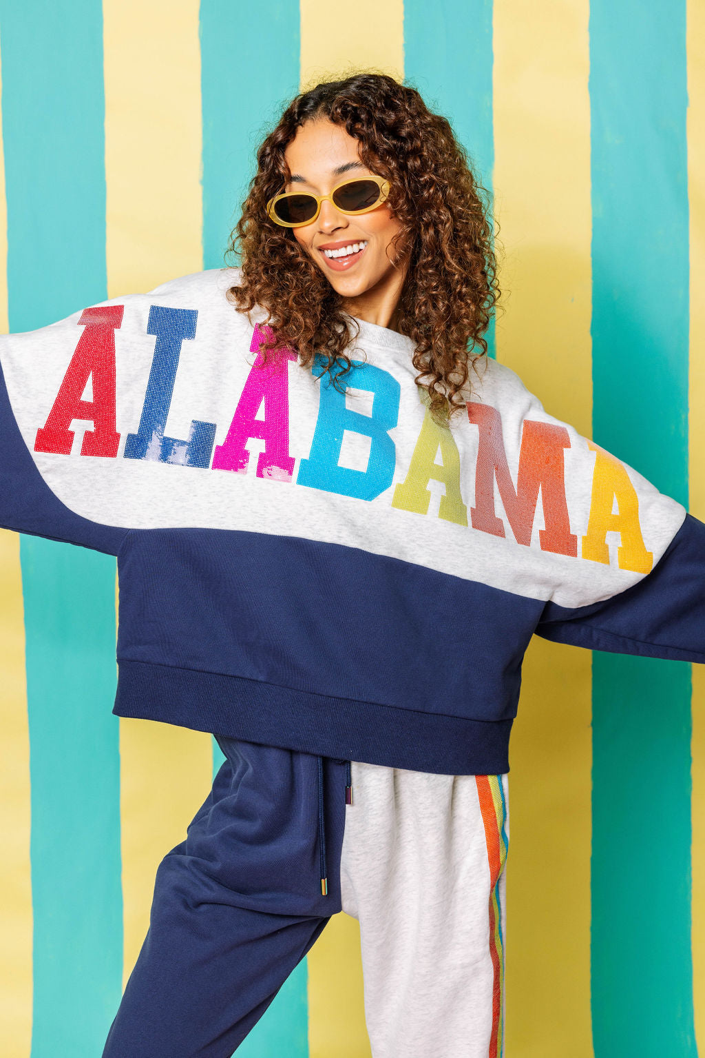 Alabama Queen Colorblock Sweatshirt