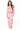 Sample Pink Pastel Gingham Mardi Gras Mask Cardigan/Pant Set