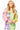 Colorblock Pastel Gingham Mardi Gras Button Up Cardigan