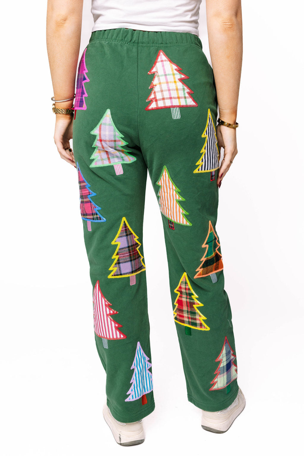 SAMPLE- Green Plaid Tree Joggers