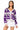 Licensed TCU Striped Basketball Rhinestone Icon Cardigan