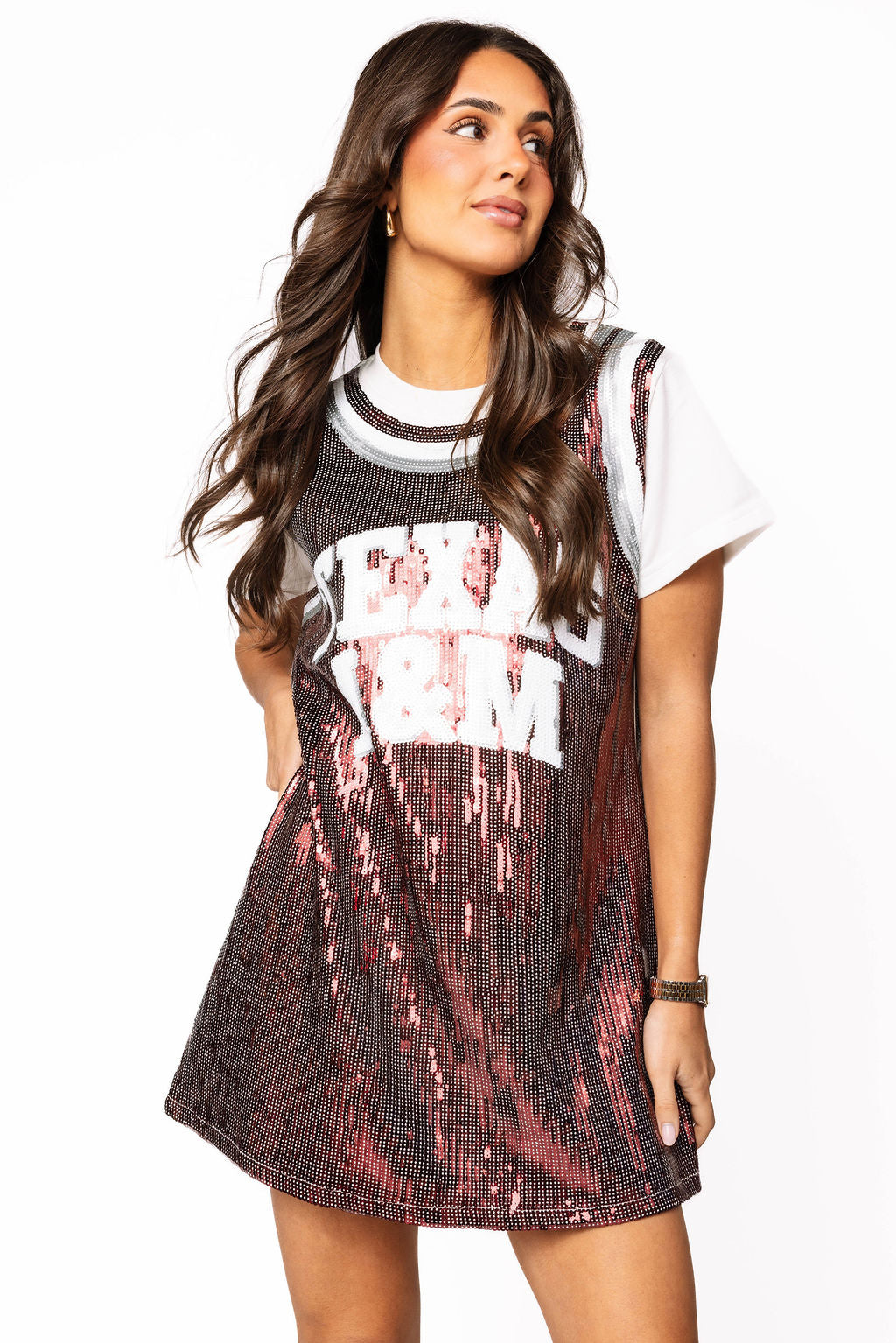 Licensed Texas A&M Basketball Jersey Dress Queen of Sparkles Licensed Texas A&M Basketball Jersey Dress Queen of Sparkles