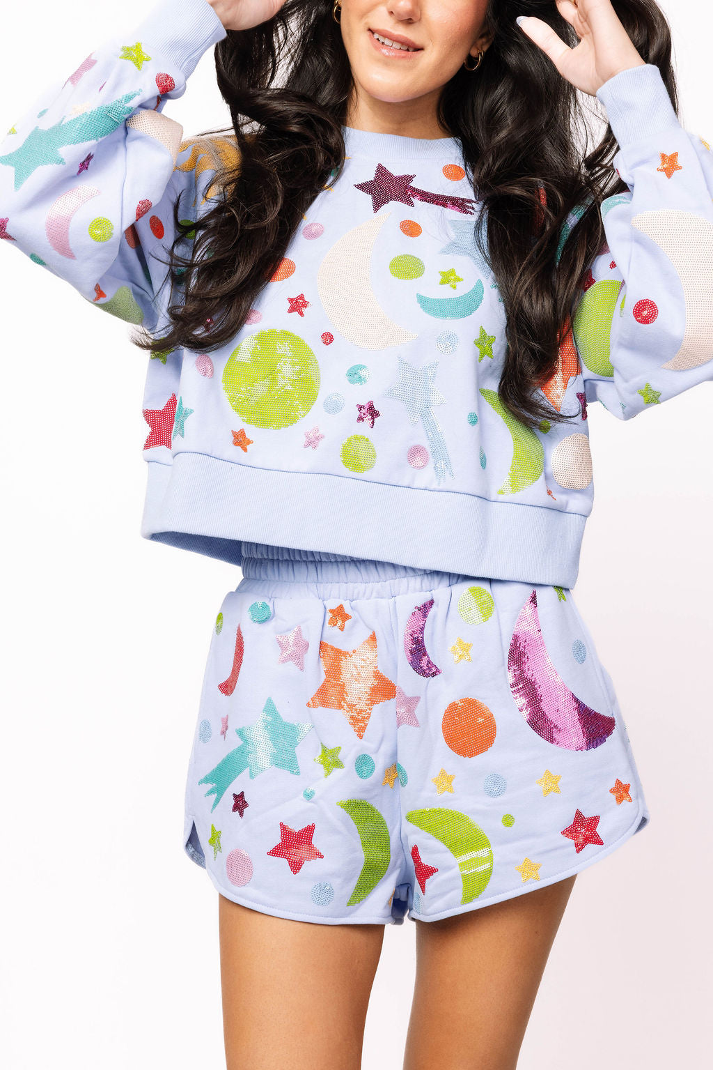 Sample Light Blue Multi Galaxy Short