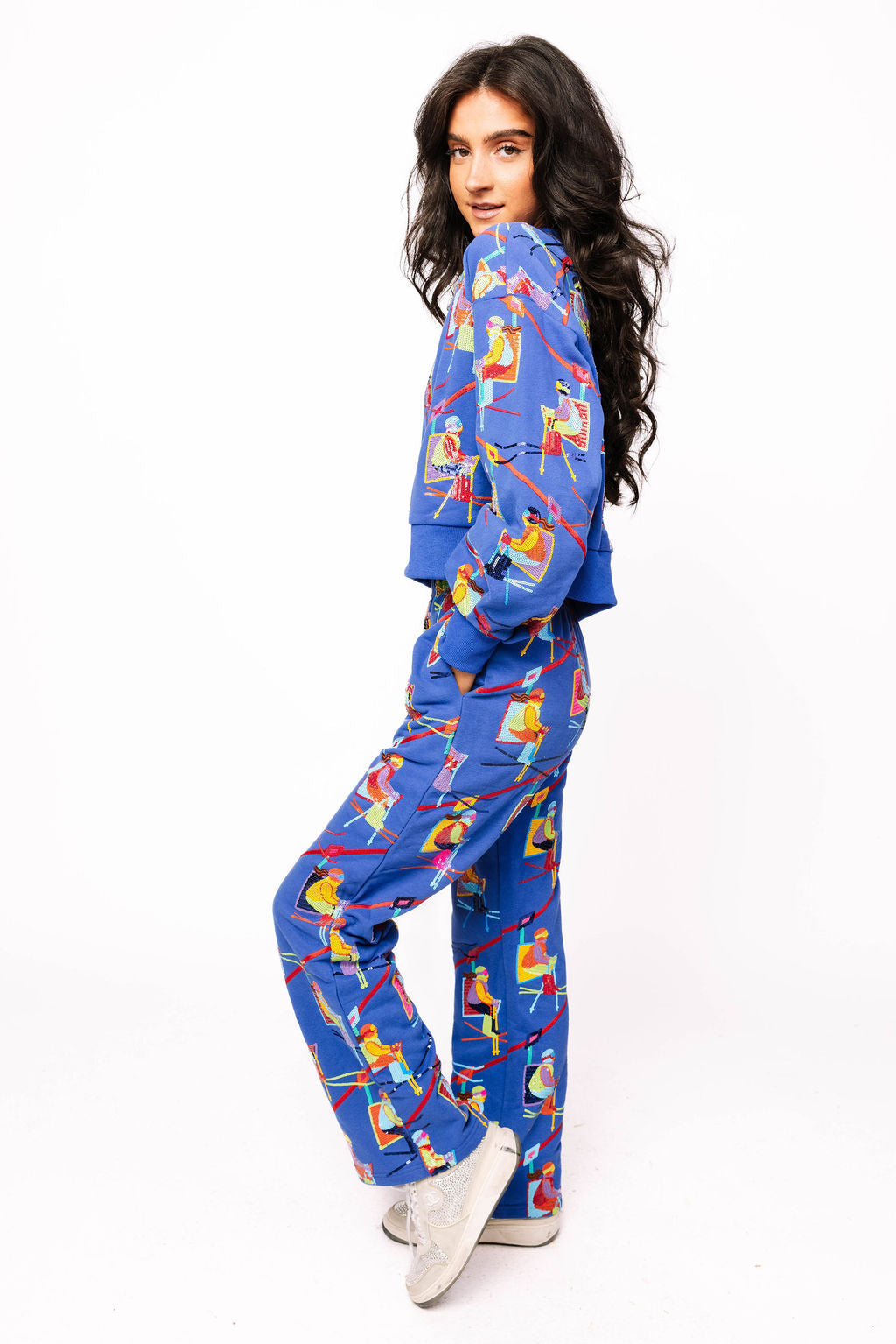 Royal Blue Ski Lift Sweatpant