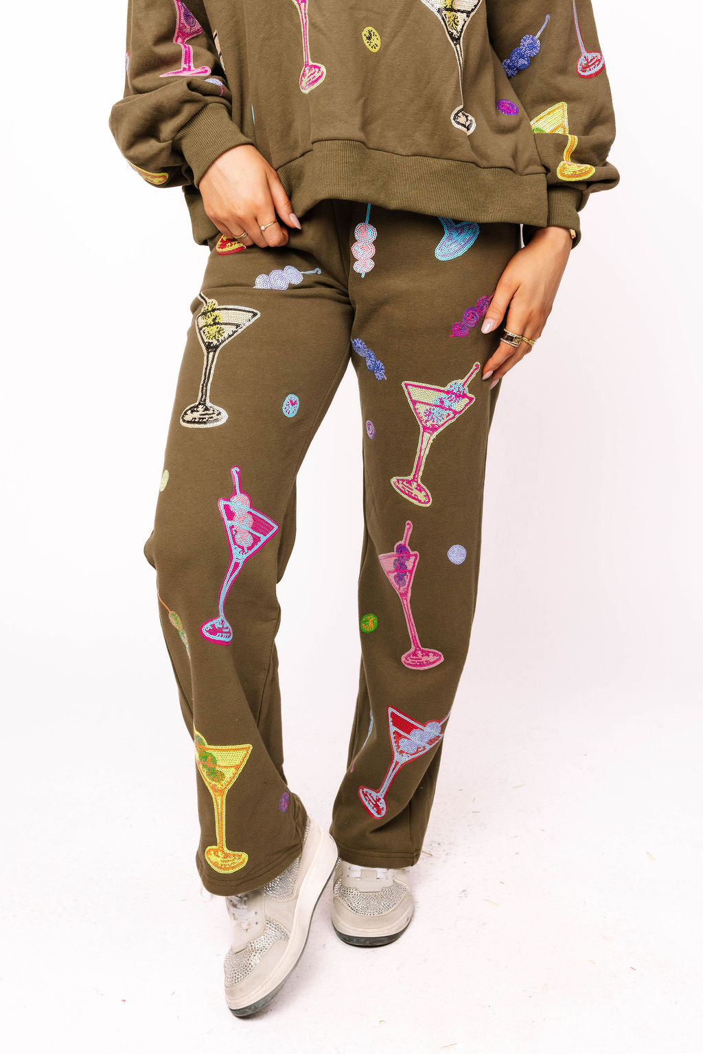 Sample Olive Green Multi Martini Jogger