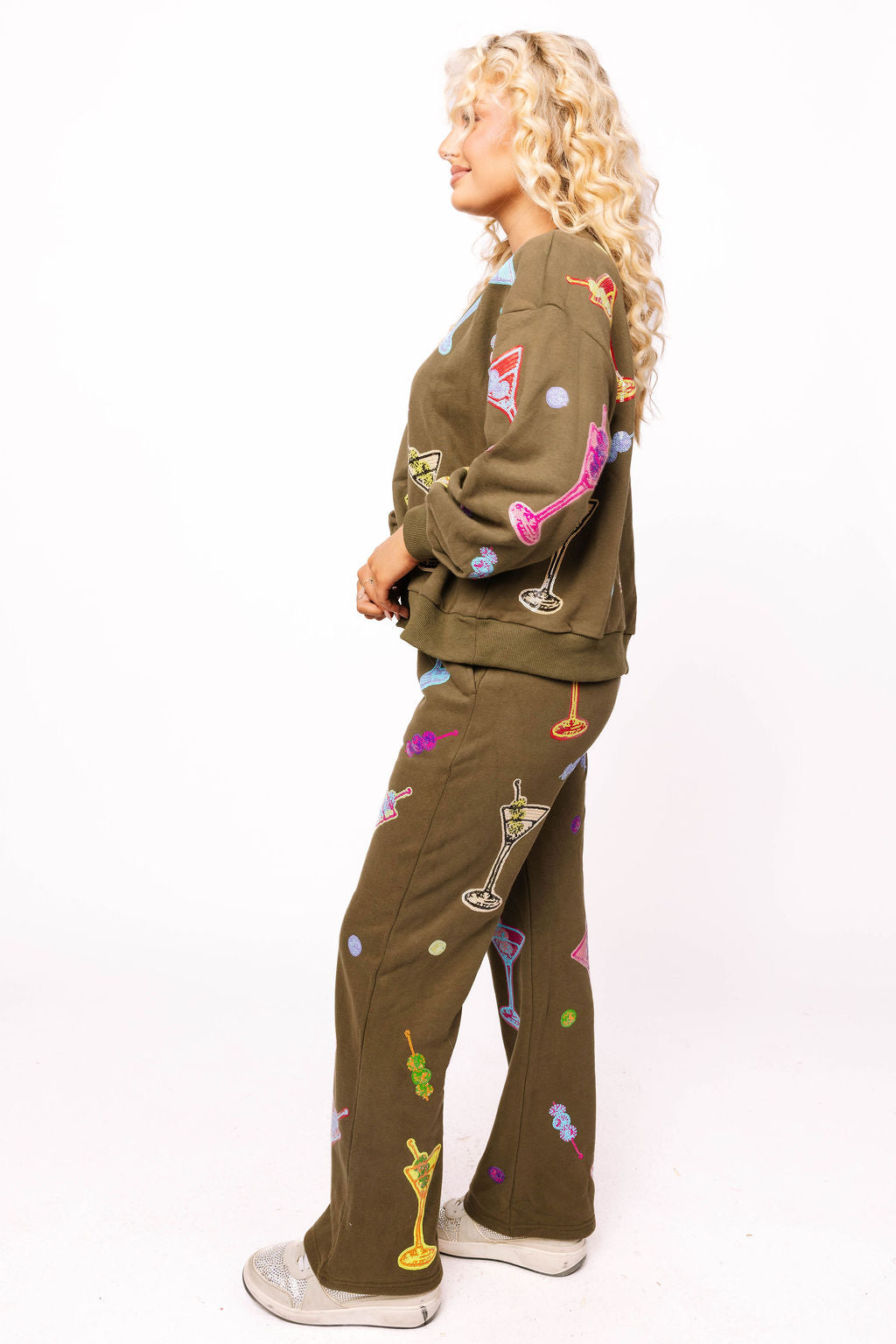 Sample Olive Green Multi Martini Jogger