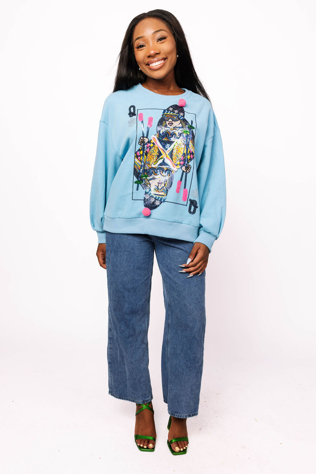Aqua Ski QOS Card Sweatshirt