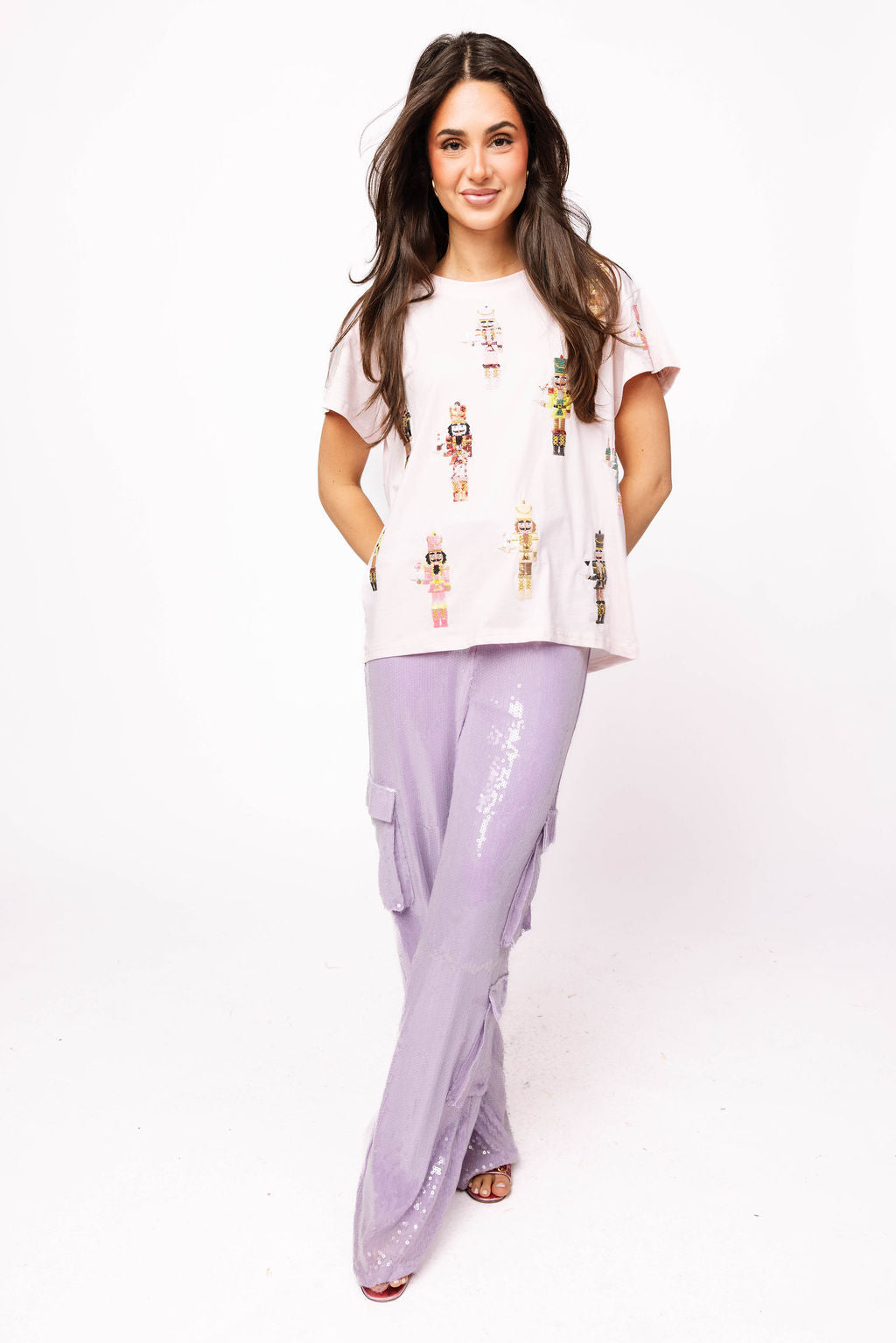 Light Pink Cocktail Serving Nutcracker Tee