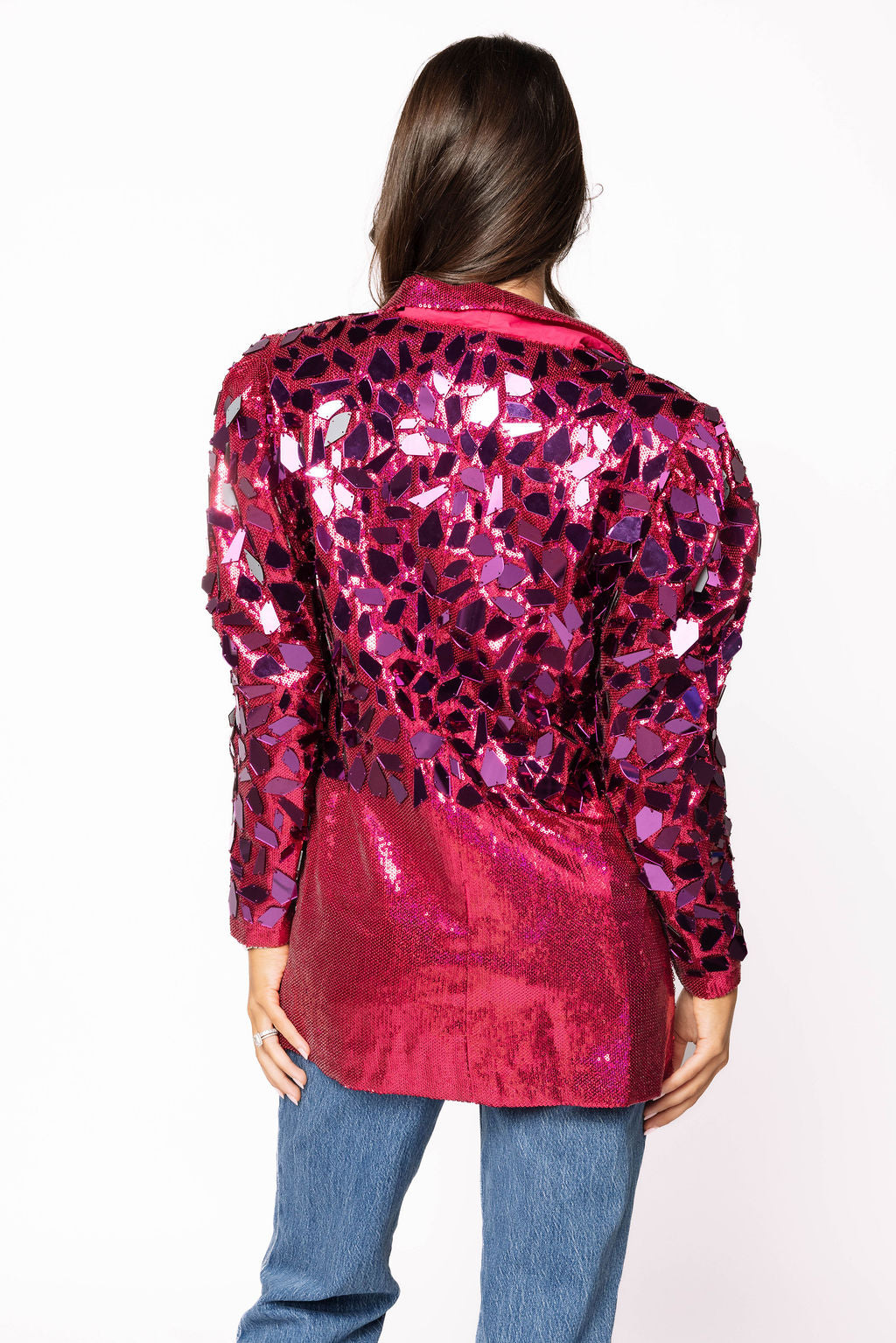 Sample Pink & Purple Mirror Blazer