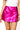 Sample Hot Pink Metallic Skort