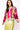 Hot Pink Peppermint Nutcrackers Shard Sequin Sleeve Cardigan