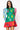 Colorblock Dress With Velvet Reindeer Heads