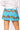 SAMPLE- Aqua Tinsel Sweater Skirt