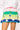 Rainbow Stripe Knit Christmas Tree Skirt
