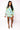 Mint Green Sweatshirt With Velvet Reindeers & Bows
