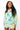 Mint Green Sweatshirt With Velvet Reindeers & Bows