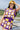 Purple & Gold Checkered Baseball Skirt