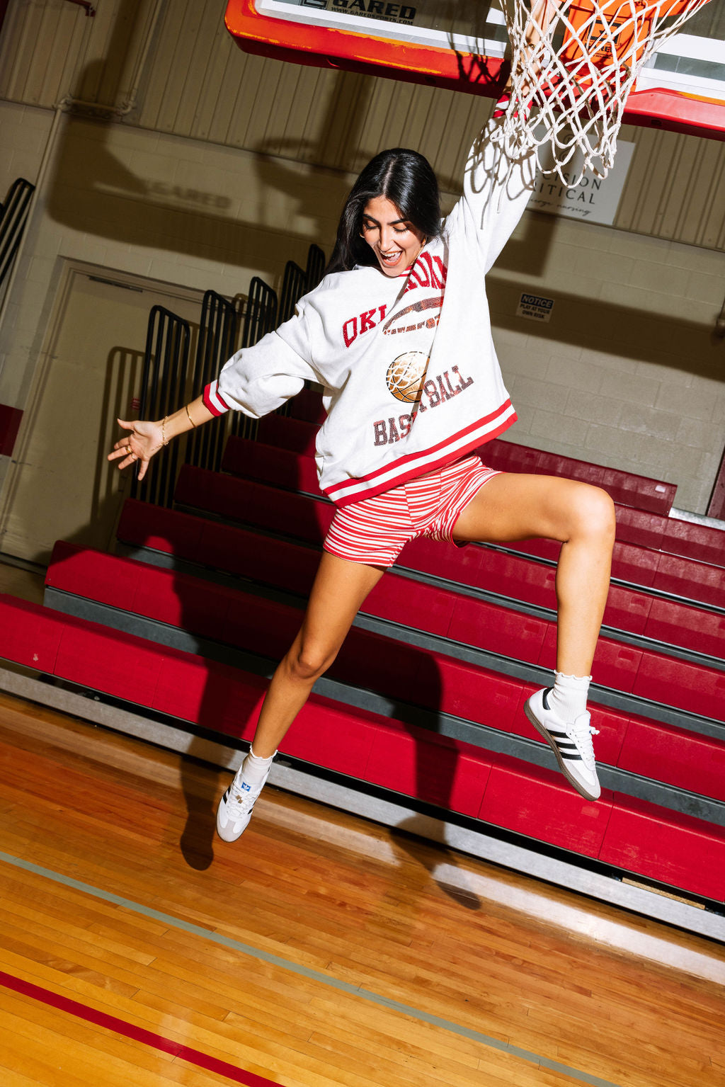 Licensed Grey & Crimson 'Oklahoma' Basketball Sweatshirt