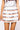 SAMPLE - White Navy, & Orange Full Sequin Skinny Stripe Skirt